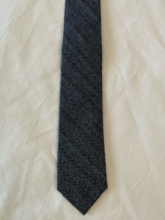 The Tie Bar Other - The Tie Bar Herringbone Men's Tie in Dark Gray